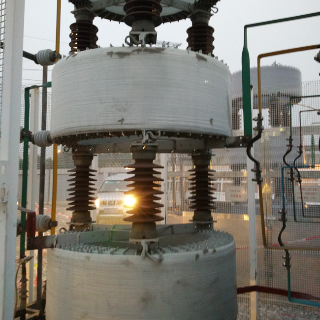 廣東佛山一所110kV大欖站、虹嶺站10kV 4組串聯(lián)電抗器外絕緣處理-（硅橡膠絕緣涂料）